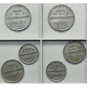 Set, Ost, 1-3 kopeck 1916 (6 pcs.)