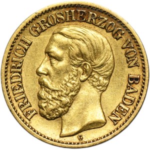 Germany, Baden, Friedrich I, 10 Mark Karlsruhe 1897 G