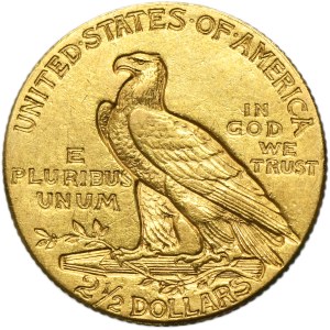USA, 2 1/2 Dollar Philadelphia 1908 - Indian Head