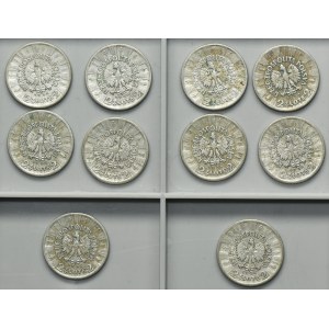 Zestaw, Piłsudski, 2 złote 1934 (10 szt.)