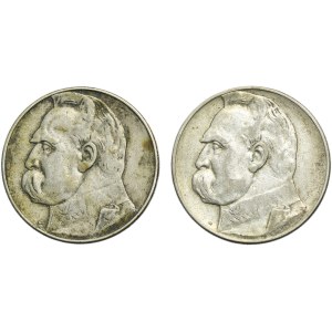 Set, Pilsudski, 10 or 1935 (2 pièces)