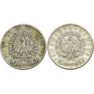 Set, Pilsudski, 10 or 1935 (2 pièces)