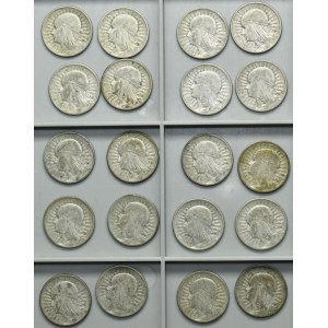 Set, Woman's Head, 2 gold 1932-1934 (20 pieces).