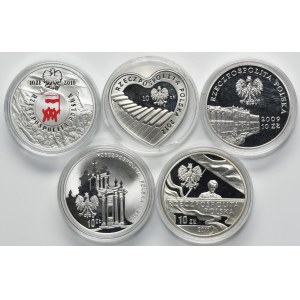 Set, 10 gold 2009-2012 (5 pcs.)
