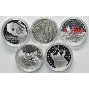 Set, 10 gold 2009-2011 (5 pcs.)