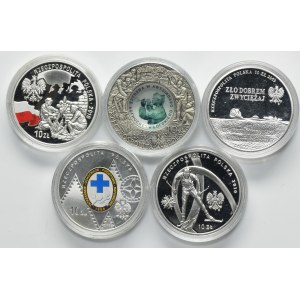 Set, 10 gold 2008-2010 (5 pcs.)