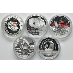 Zestaw, 10 złotych 2006-2011 (5 szt.)