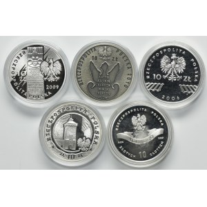 Set, 10 gold 2001-2010 (5 pcs.)