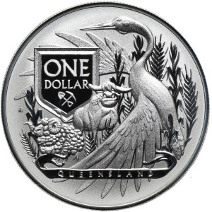 Australia, Elizabeth II, 1 Canberra Dollar 2023 - Coat of Arms