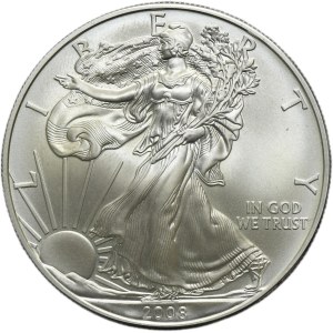 USA, 1 Dollar 2008 - Walking Liberty, Barack Obama