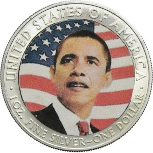 USA, 1 Dollar 2008 - Walking Liberty, Barack Obama
