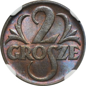 2 Pfennige 1938 - NGC MS64 RB