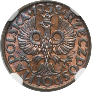 2 Pfennige 1938 - NGC MS64 RB