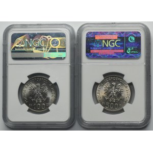 Set, 100 gold and 500 gold - NGC MS66 (2 pieces).