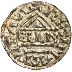 Germany, Bavaria, Regensburg, Heinrich II der Zänker, Denarius