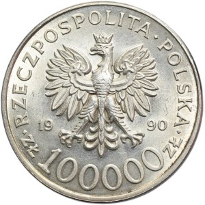 100,000 PLN 1990 Solidarity - TYPE A