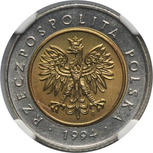 5 złotych 1994 - NGC MS65