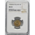 5 złotych 1994 - NGC MS65