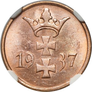 Free City of Danzig, 1 pfennig 1937 - NGC UNC DETAILS