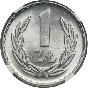 1 złoty 1949 Aluminium - NGC MS65