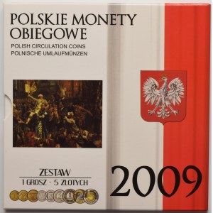 Set, Polish Circulating Coins 2009 (9 pieces).