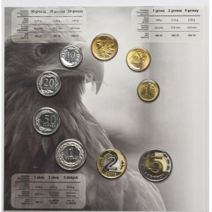 Set, Polish Circulating Coins 2009 (9 pieces).