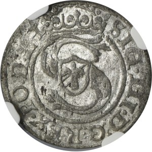 Sigismund III Vasa, Schilling Riga 1597 - NGC MS62