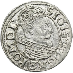 Sigismund III Vasa, 3 Kreuzer Krakau 1615 - PO