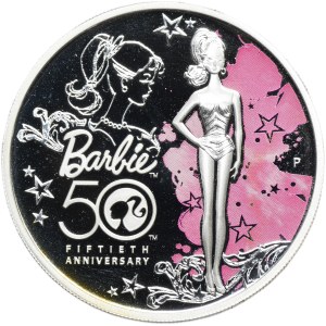 Tuvalu, Elizabeth II, 1 Perth Dollar 2009 P - Barbie