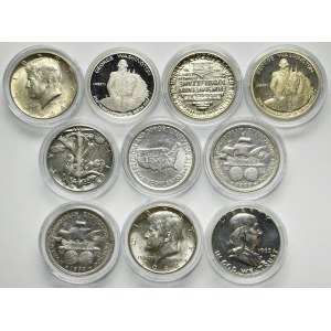 Set, USA, 1/2 Dollar (10 pcs.)