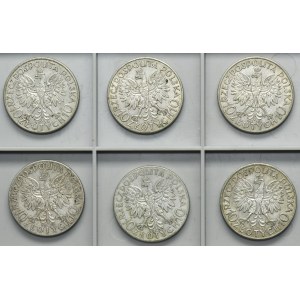 Set, Head of a Woman, 10 gold 1932 (6 pieces).