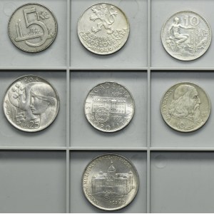 Set, Czechoslovakia, 5-100 Korun 1925-1968 (7 pcs.)