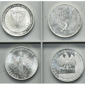 Set, Germany, 10 Euro 2004-2007 (4 pcs.)