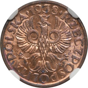 2 pennies 1938 - NGC MS63 RD