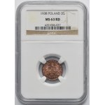 2 pennies 1938 - NGC MS63 RD
