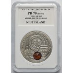 Niue, Elizabeth II, 1 Dollar Warsaw 2009 - Elbląg Amber Road