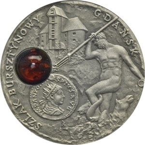 Niue, Elizabeth II, 1 Dollar Warsaw 2009 - Gdańsk Amber Road