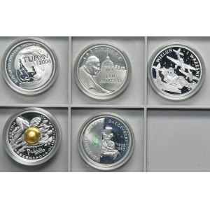 Zestaw, 10 złotych 2005-2009 (5 szt.)