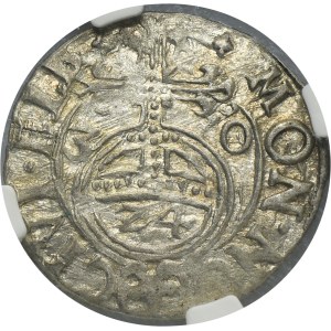 Elbing under Sweden, Gustav II Adolf, 3 Polker Elbing 1630 - NGC AU58