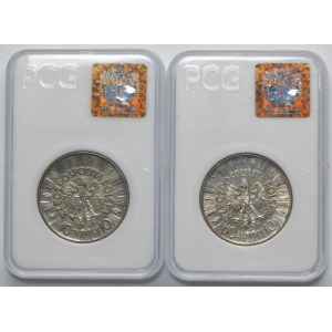 Súprava, Pilsudski, 10 zlatých 1936 a 1939 (2 ks).