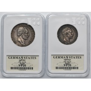 Set, German Empire, 2 Mark and 3 Mark 1906-1913 (2 pcs.)