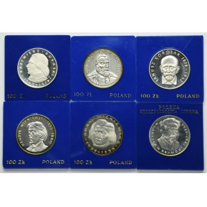 Zestaw, 100 złotych 1976-1980 (6 szt.)