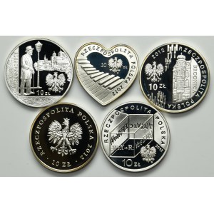 Set, 10 gold 2012 (5 pcs.)