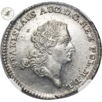 Poniatowski, 8 Groschen 1766 FS - NGC AU 58 - ex. Potocki