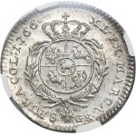 Poniatowski, 8 Groschen 1766 FS - NGC AU 58 - ex. Potocki