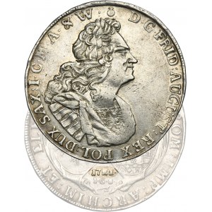 August II Silný, Drážďanský tolar 1721 IGS - RARE