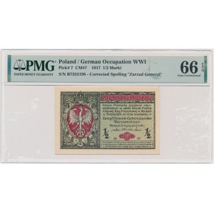 1/2 značky 1916 - Obecné - PMG 66 EPQ