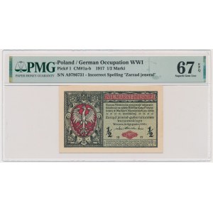 1/2 mark 1916 - General - A - PMG 67 EPQ