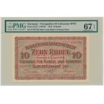 Posen, 10 Rubel 1916 - E - PMG 67 EPQ
