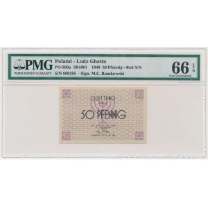 50 Pfennig 1940 - red numerator - PMG 66 EPQ